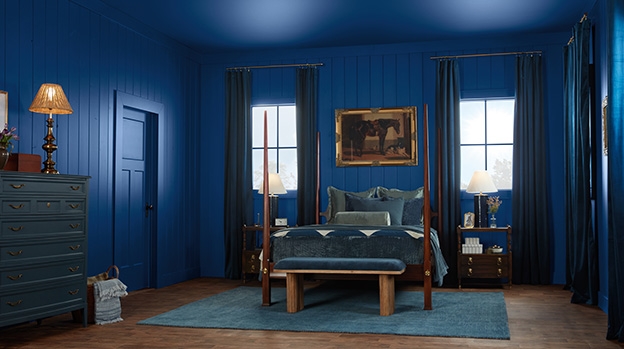 Valspar Color of the Year showcased in a bedroom setting